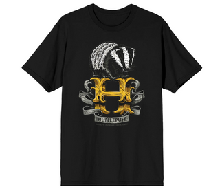 T-Shirt Noir H Hufflepuff / Poufsouffle | Sorcière et Magie