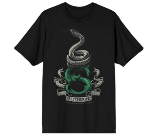 T-Shirt Noir S Slytherin / Serpentard | Sorcière et Magie