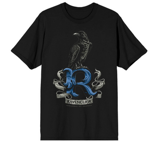 T-Shirt Noir R Ravenclaw / Serdaigle | Sorcière et Magie