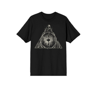 T-Shirt Noir Reliques de la Mort | Sorcière et Magie