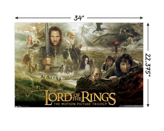 Affiche – Le Seigneur des Anneaux : La Trilogie Cinématographique | Sorcière et Magie
