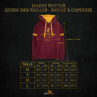 Chandail à Capuche (Hoodie) Gryffondor | Sorcière et Magie