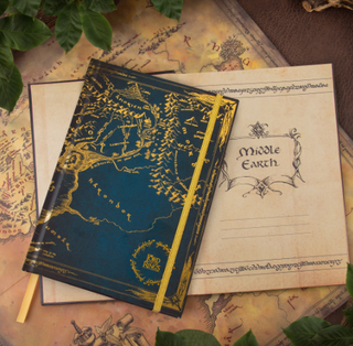 Carnet Terre Du Milieu Avec Carte Pliée | Sorcière et Magie