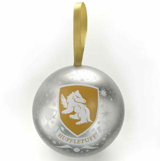 Boule De Noël Poufsouffle Avec Collier | Sorcière et Magie
