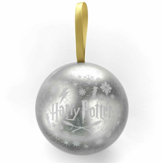 Boule De Noël Poufsouffle Avec Collier | Sorcière et Magie