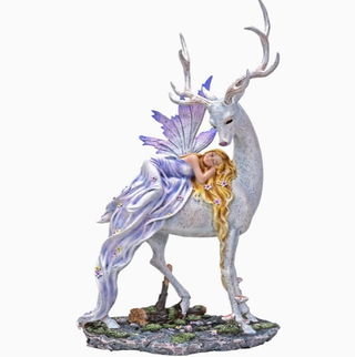 Fairy on Deer - Figurine