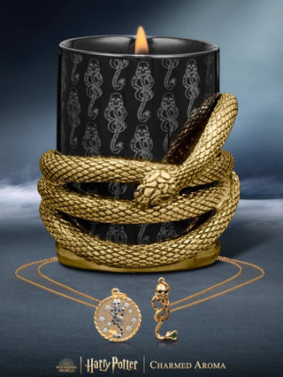 Chandelle Charmed Aroma et Pendentif Mangemort Serpent Doré | Sorcière et Magie