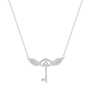 Pendentif Argent Clé Volante | Sorcière et Magie