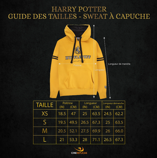 Chandail à Capuche (Hoodie) Poufsouffle | Sorcière et Magie