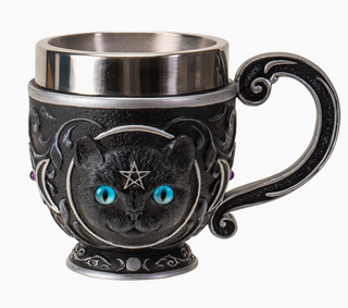 Tasse Acier Inoxydable - Chat Noir | Sorcière et Magie