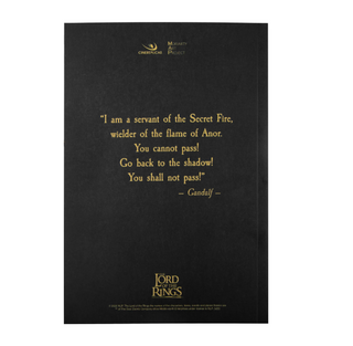 Carnet De Notes Seigneur Des Anneaux - You Shall Not Pass! | Sorcière et Magie