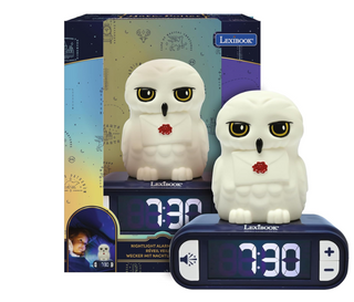 Hedwig Night Light Alarm Clock - Lexibook