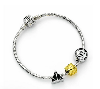 Bracelet Plaqué Argent 3 Breloques | Sorcière et Magie