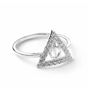Bague Argent Sterling Reliques de la Mort - Taille S | Sorcière et Magie