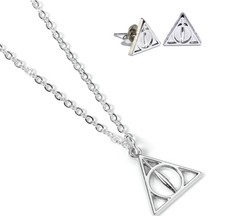 Coffret Cadeau Collier et Boucles Reliques de la Mort | Sorcière et Magie