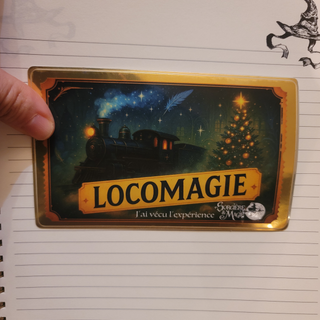 Billet autocollant du train LOCOMAGIE Expérience