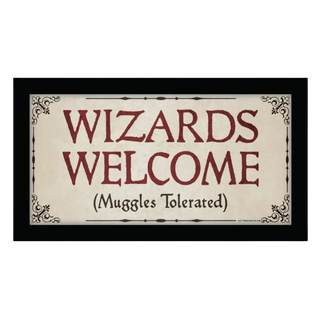 Plaque Murale Wizards Welcome 10 x 18 po | Sorcière et Magie