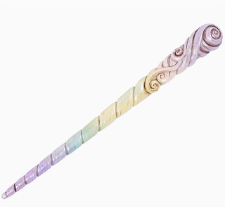 Baguette Magique –  Corne de Licorne Arc en Ciel | Sorcière et Magie