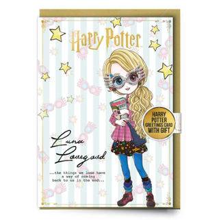 Carte De Vœux Luna Lovegood Avec Épinglette | Sorcière et Magie