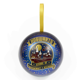 Boule De Noël Poudlard Avec Collier | Sorcière et Magie