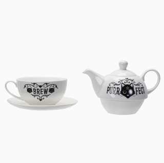 Ensemble Théière - Chat Noir | Sorcière et Magie