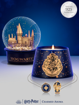 Charmed Aroma Hogwarts Snow Globe Candle and Pendant